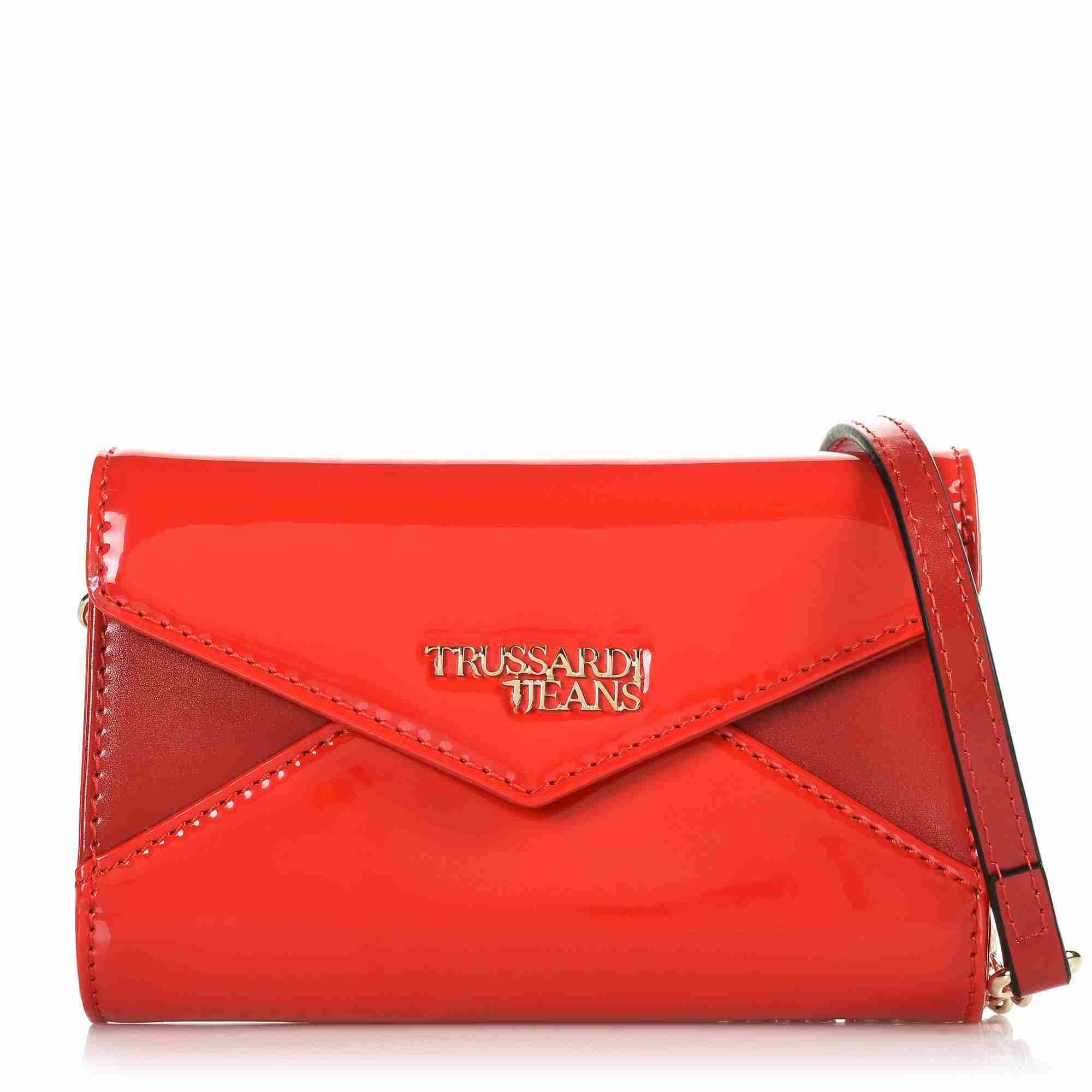Αμπιγιέ Τσαντάκι Trussardi Jeans Clutch Patent 75Β00763