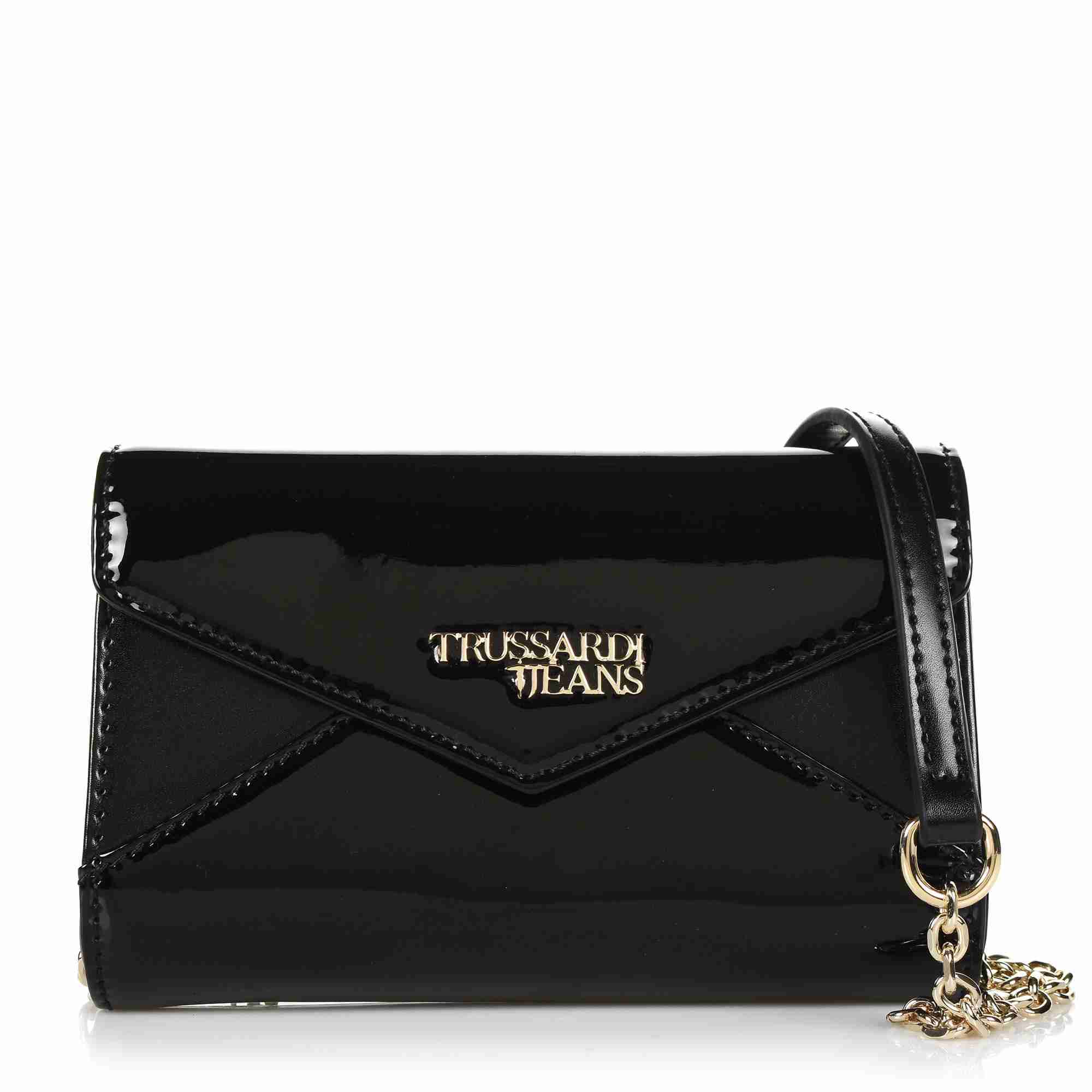 Αμπιγιέ Τσαντάκι Trussardi Jeans Clutch Patent 75Β00763