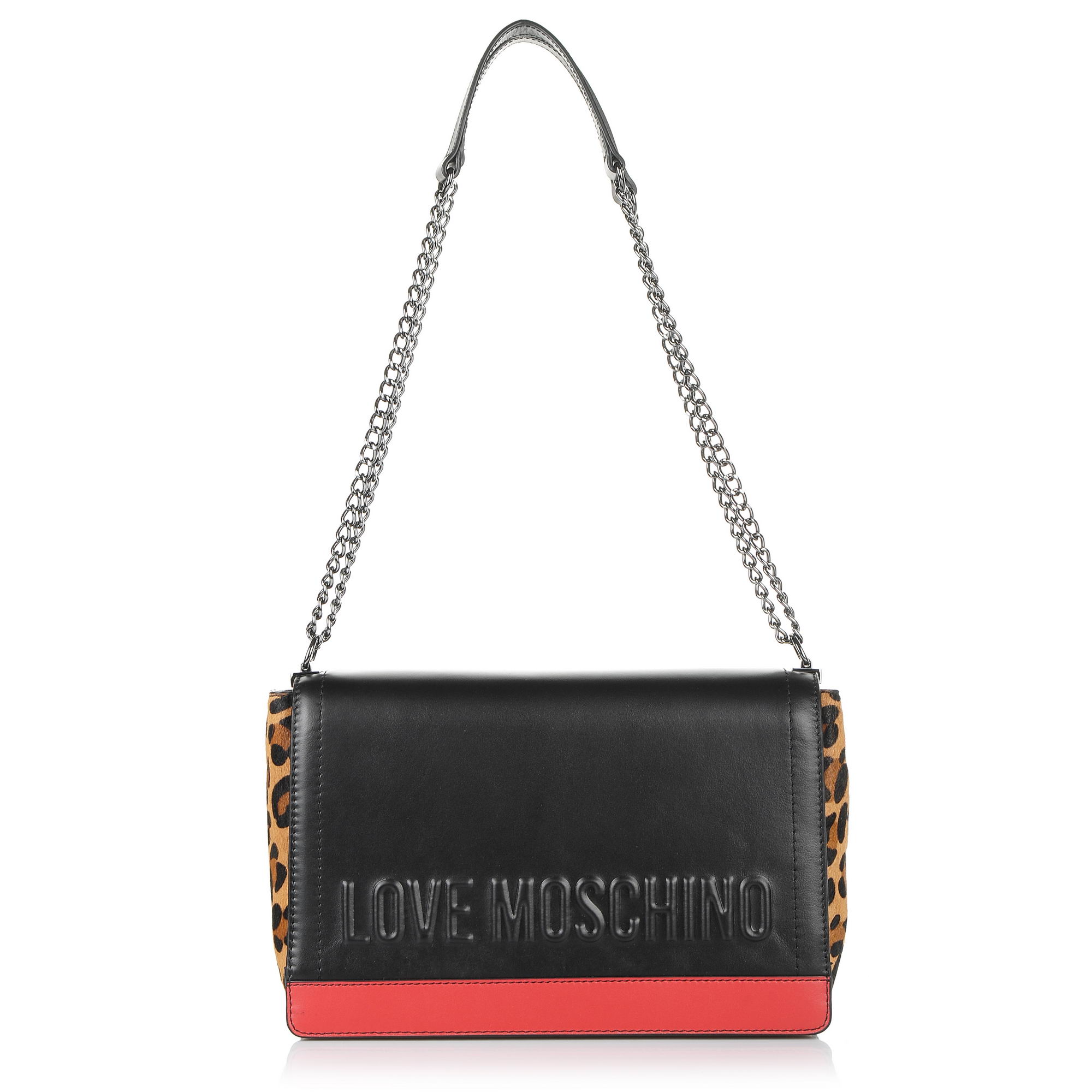 Δερμάτινη Τσάντα Ώμου-Χιαστί Love Moschino JC4136PP16LX