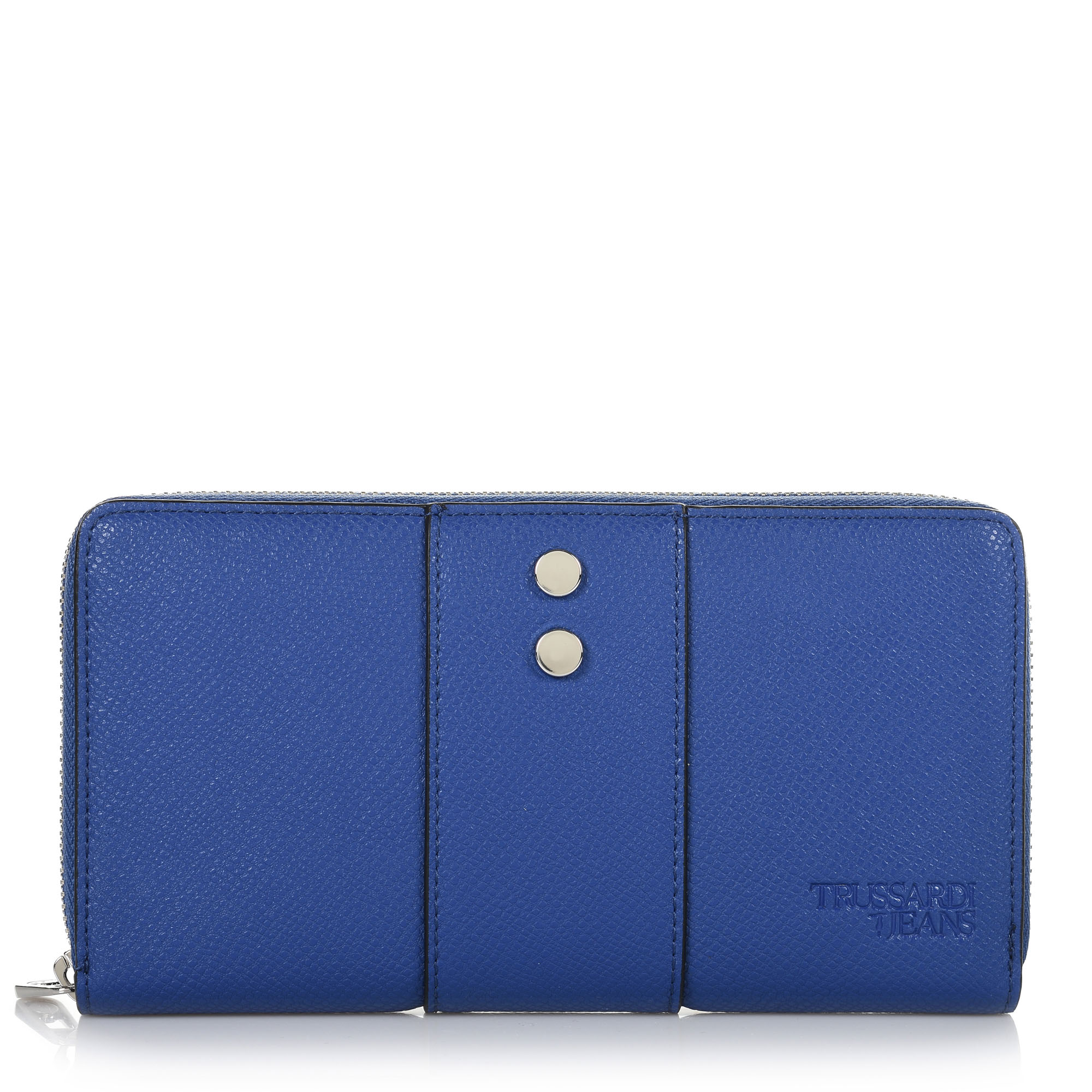 Δερμάτινο Πορτοφόλι Κασετίνα Trussardi Jeans Berry Zip 3 Pocket LG 75W00125
