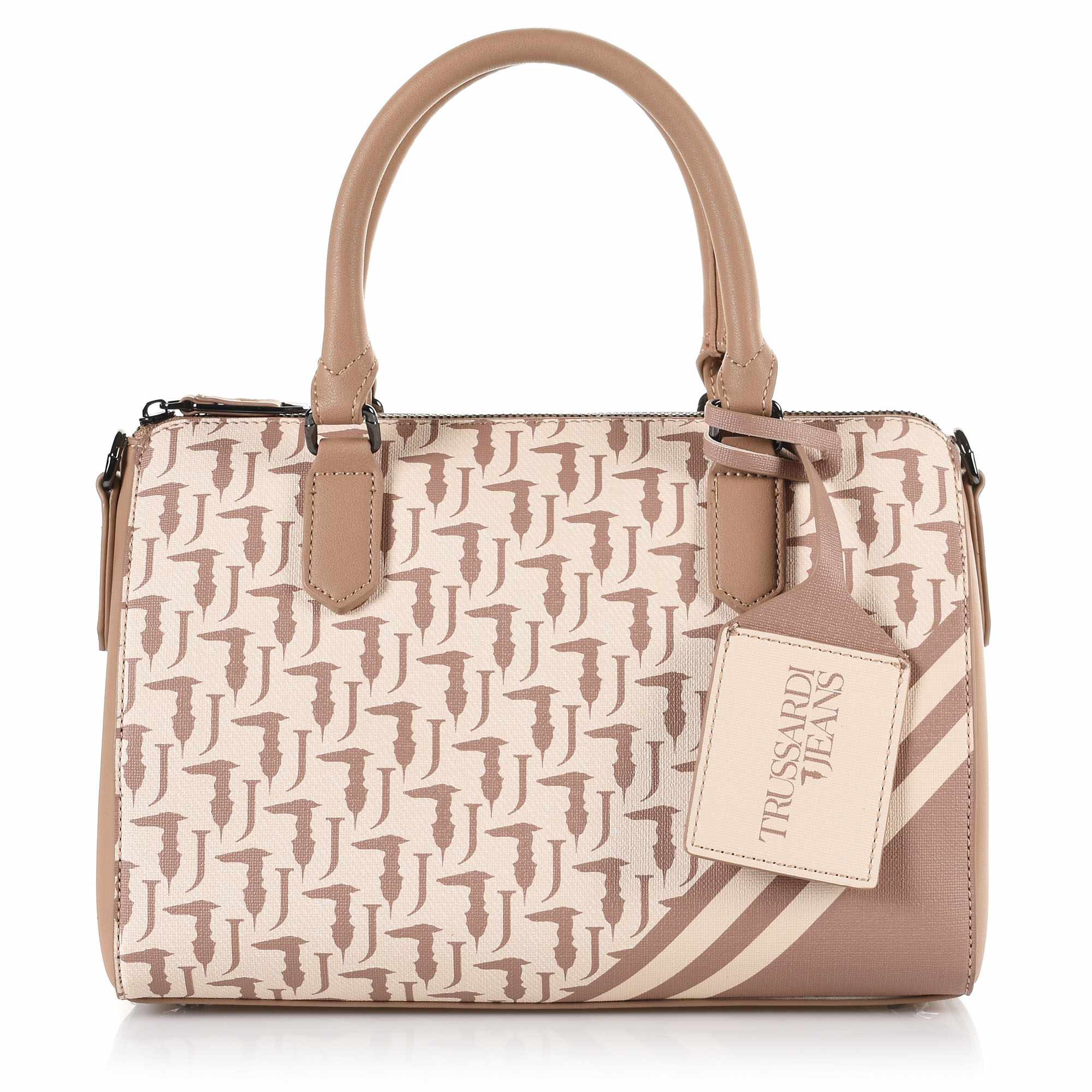 Τote-Χιαστί Τσάντα Trussardi Jeans New Vaniglia Satchel 75B00756