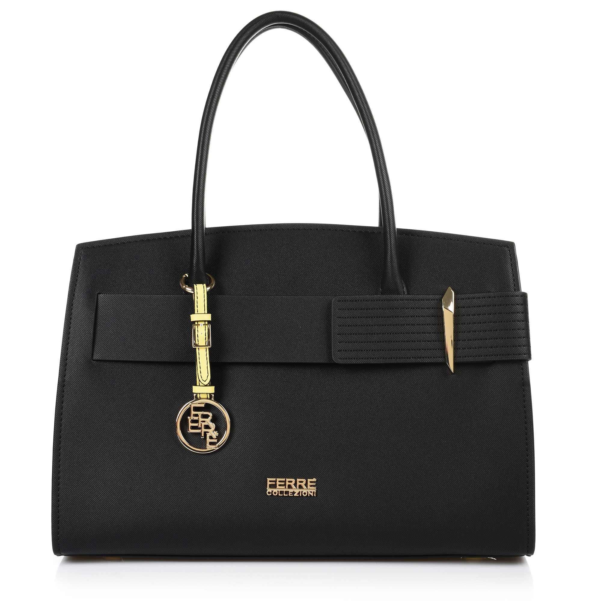 Tote Τσάντα Ferre Linea Dorado Saffiano HFD1Y4025