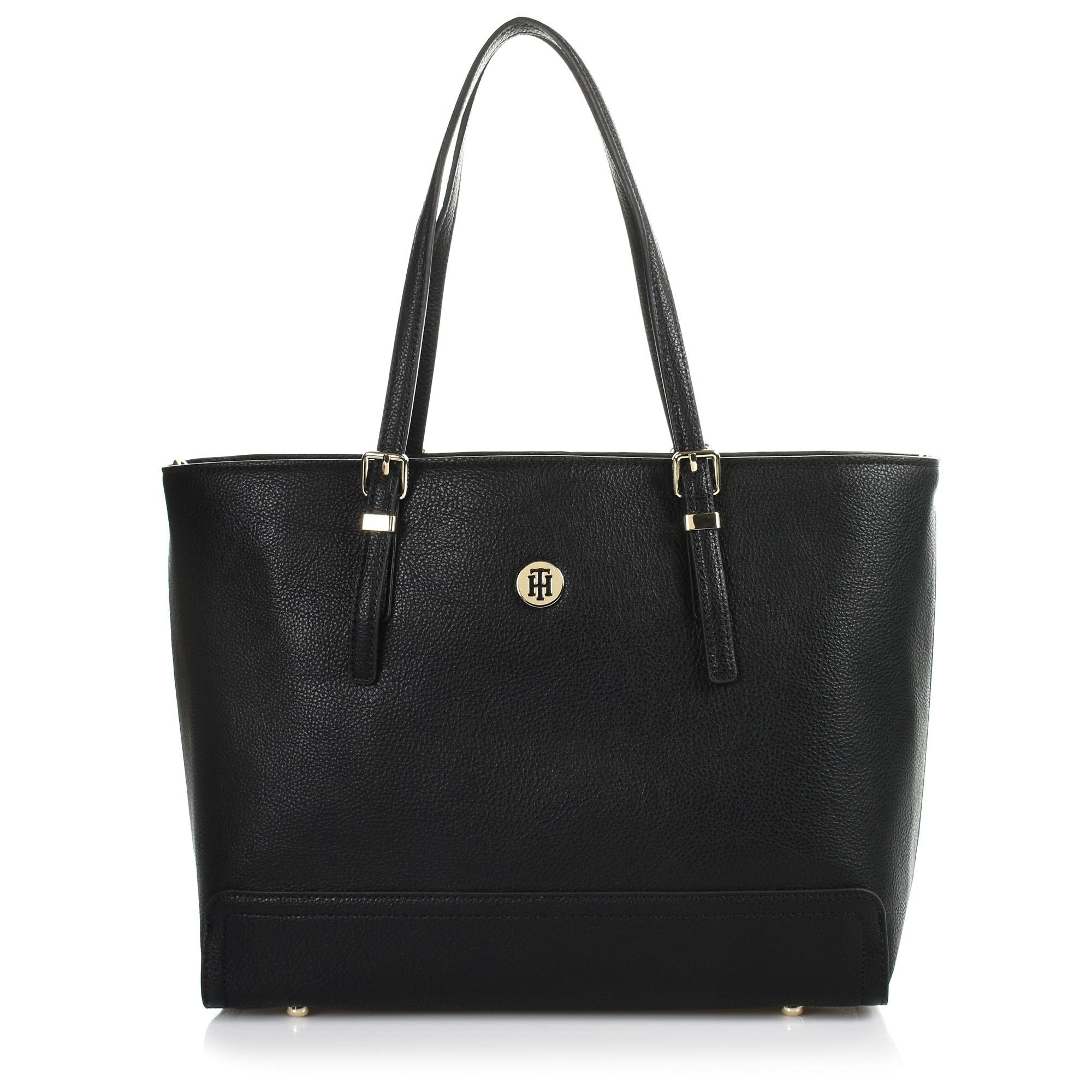 Tote Τσάντα Tommy Hilfiger Honey Finegrain Med Tote AW0AW06632
