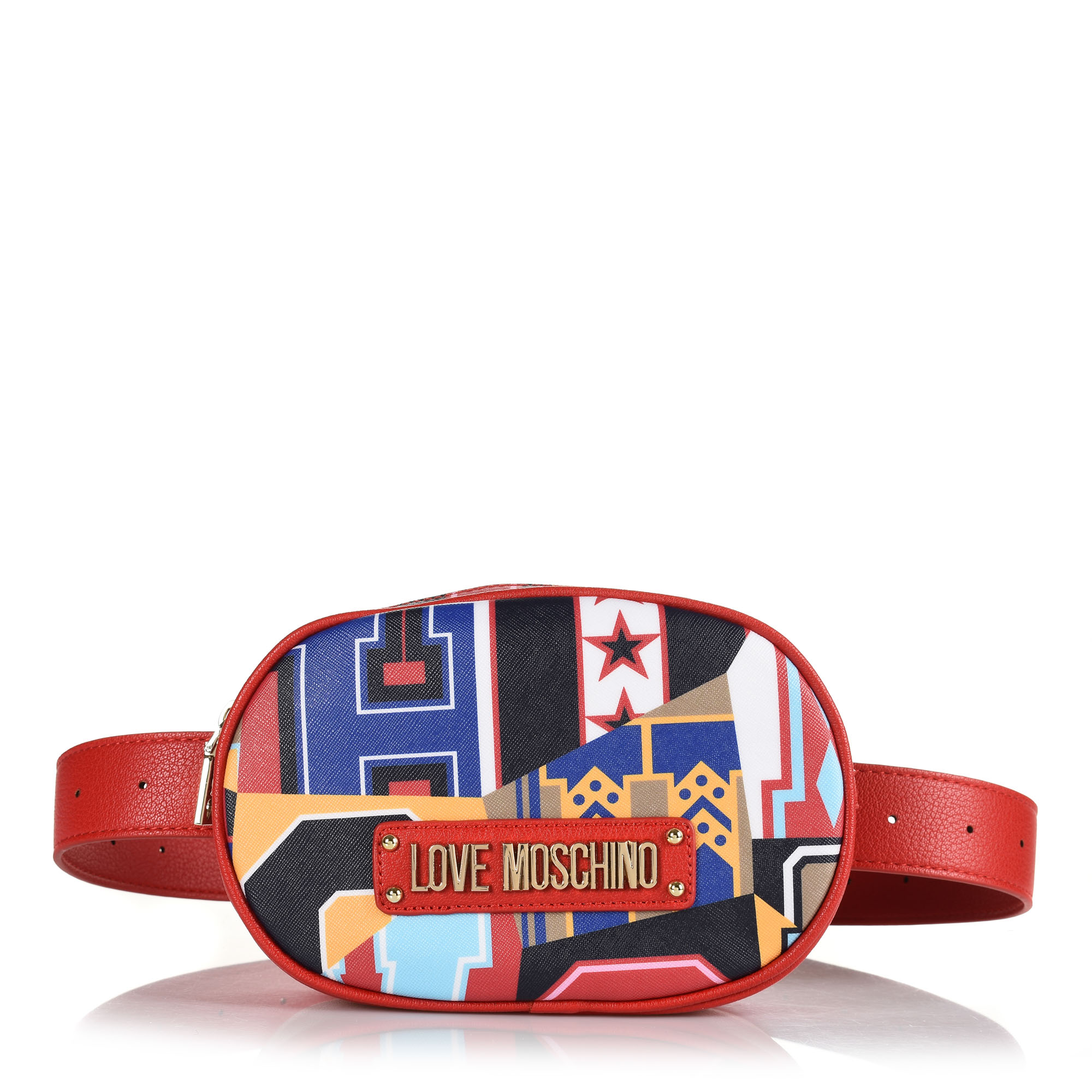 Τσάντα Μέσης Love Moschino Graphic Saffiano JC4051PP17LE