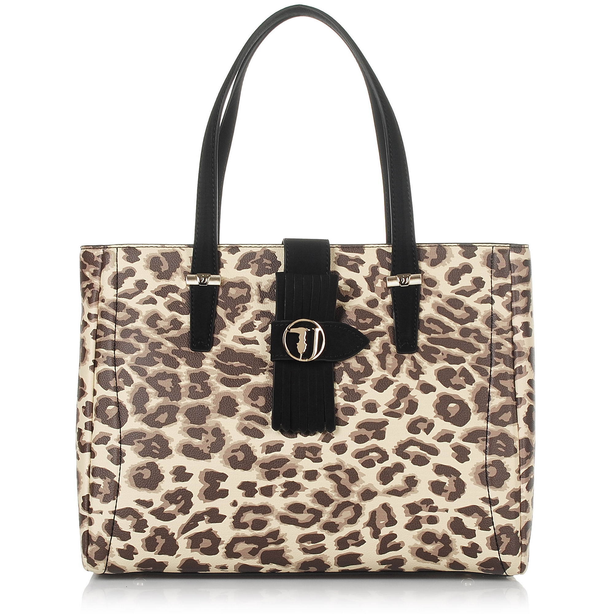 Τσάντα Ώμου Trussardi Jeans Curry Shopping Bag Ecoleather Printed 75Β00556