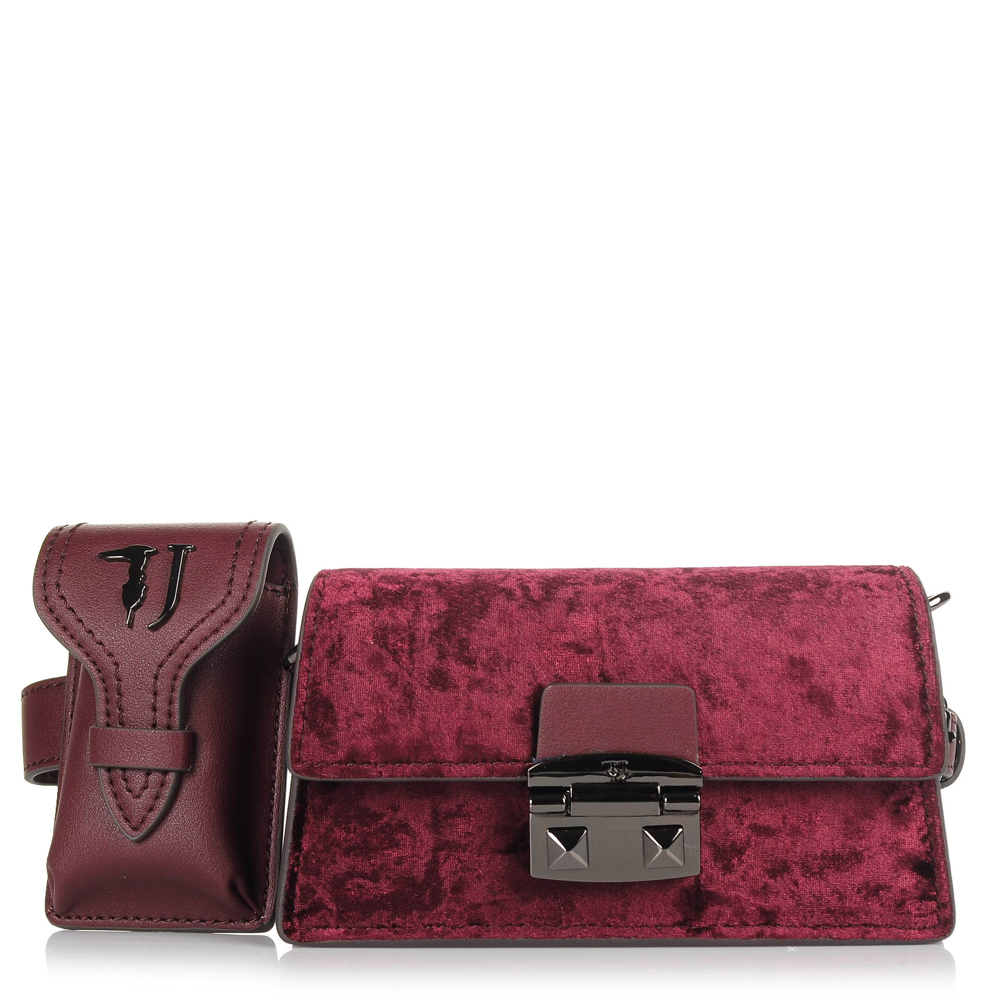 Τσαντάκι Μέσης-Χιαστί Trussardi Jeans Coriandolo Belt Bag Ecoleather/Velvet 75W00502