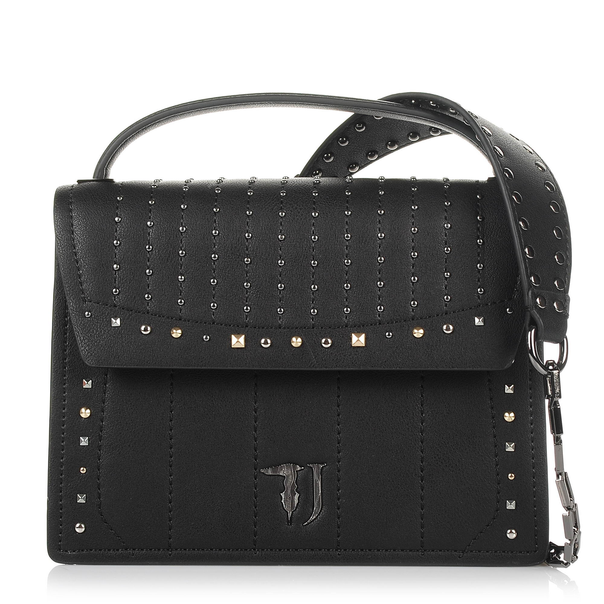 Τσαντάκι Ώμου-Χιαστί Trussardi Jeans Curcuma Small Handle Bag Ecoleather Quilted 75B00510