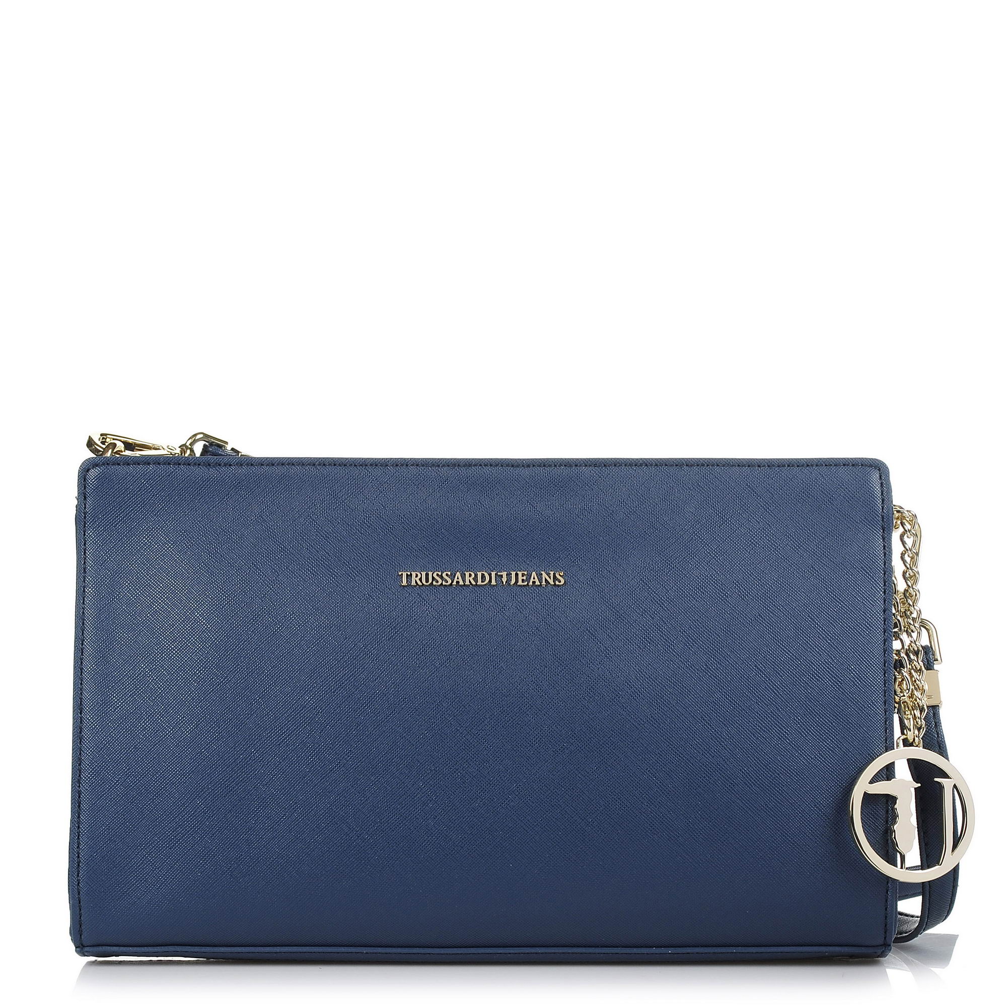 Τσαντάκι Ώμου – Χιαστί Trussardi Jeans Levanto Ecosaffiano Pochette 75B00016