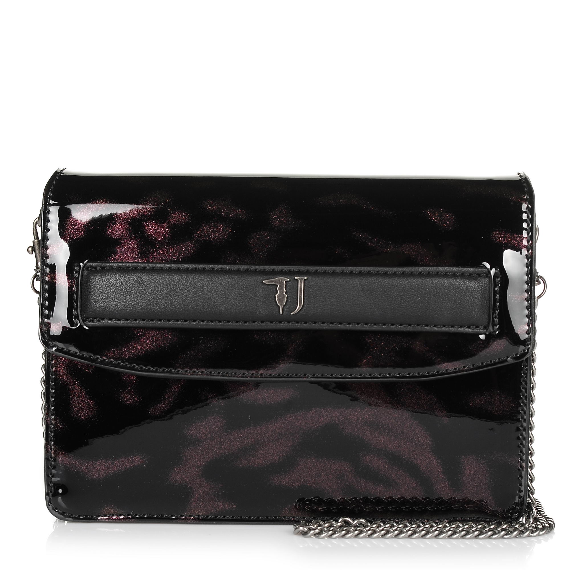 Τσαντάκι Ώμου-Χιαστί Trussardi Jeans Paprica Shoulder Bag Patent Ecoleather 75B00536